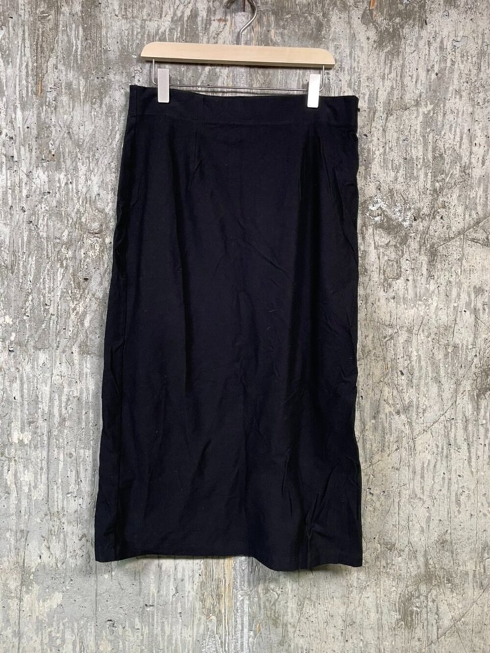 EILEEN FISHER Women's Stretch Crepe Pencil Skirt Size PS in Black